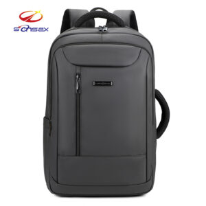 #DT#1012Nylon 15.6 Inch Water Resistant Laptop Backpack USB Charging Port Anti-Theft Feature Zipper Business Travel Casual Use Men